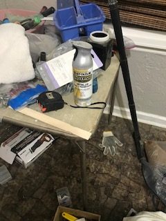 Spray Paint = Hardware Helper after a Gasoline Soak
