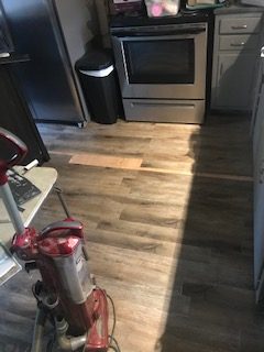 2nd Try on the Floor - Staggered Seam Lines 