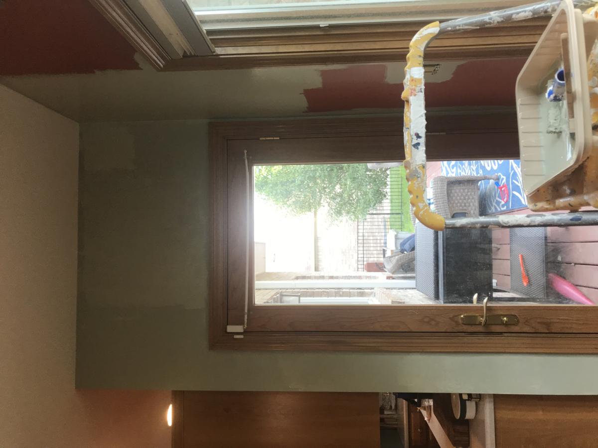 Green is going to lighten this kitchen up!