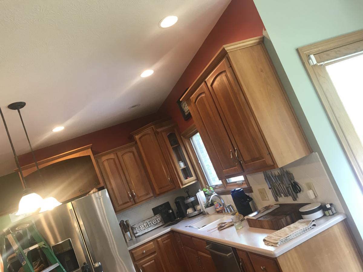 Above the cabinets will be a little tough for this short mama.