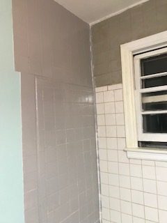 Gray Tile Paint did the job.  Ventilation and Masks were necessary.